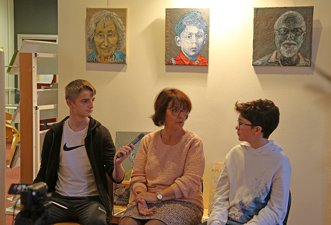2022-2023. Strasbourg. Projet collège Foch. Thème: les enfants juifs cachés et atelier masques 